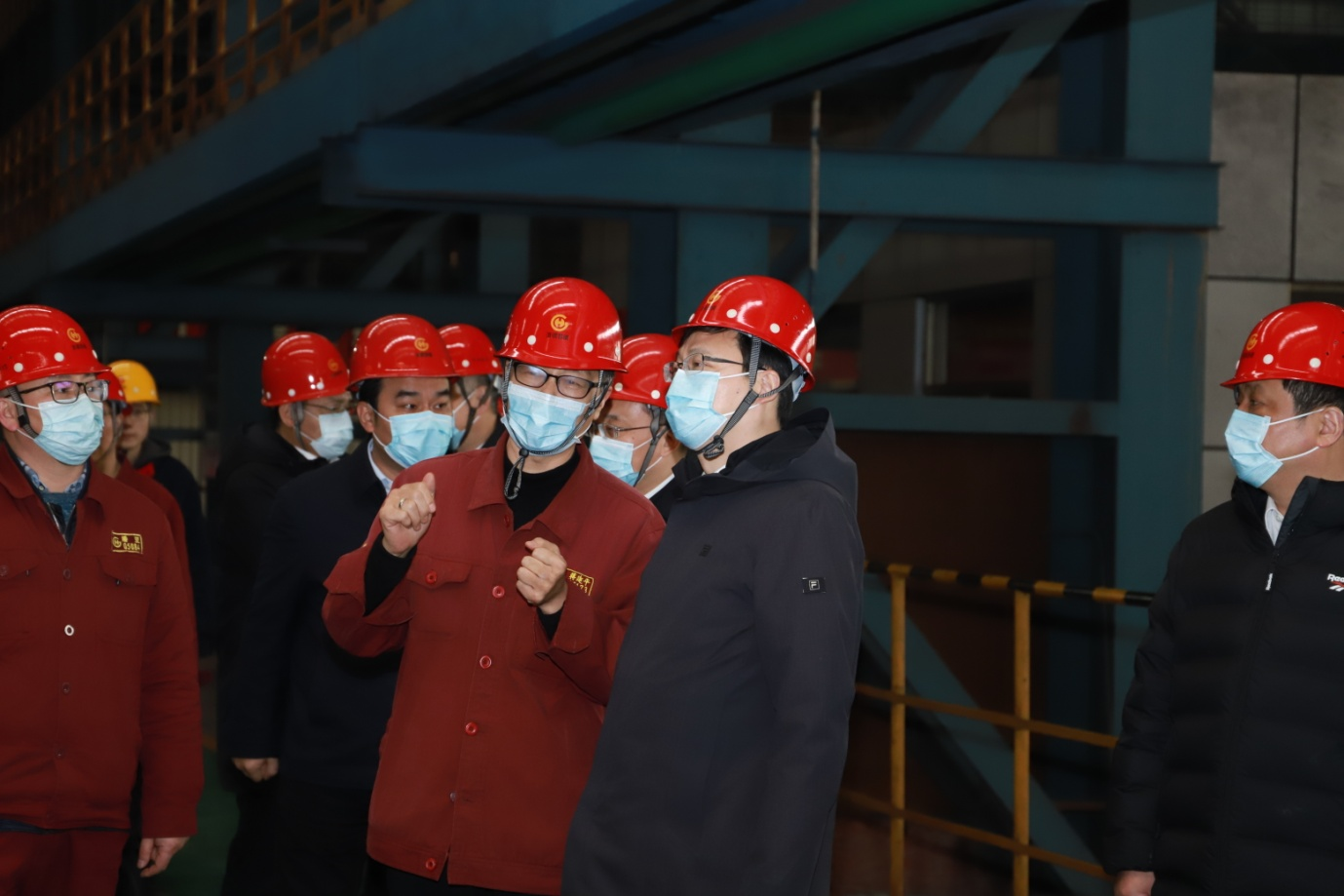 市委書記陳之常一行來淮鋼調研