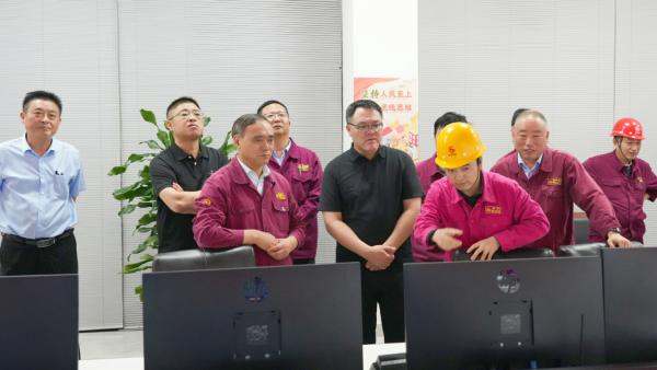 集團黨委書記、董事長沈彬來淮鋼調研指導